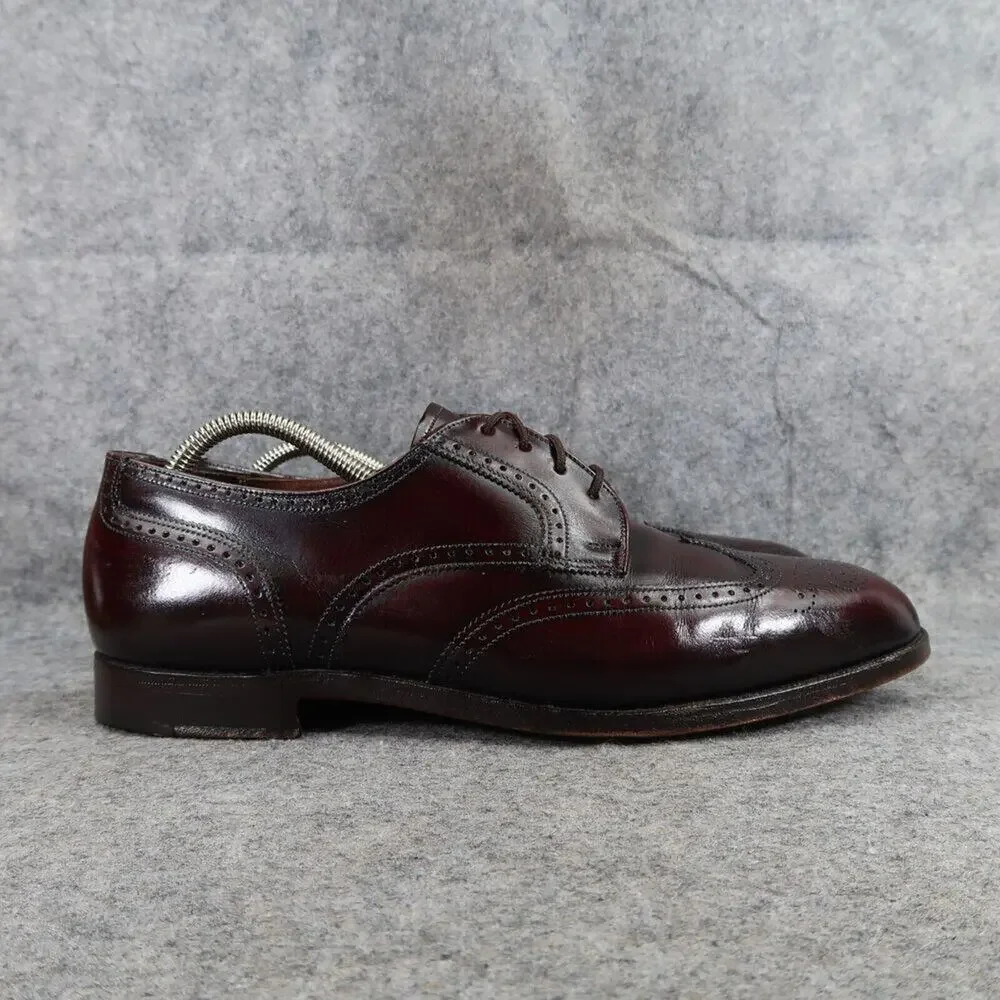 ET Wright Shoes Mens 10 Oxford Derby Wingtip Brogue Leather Classic Dress Formal